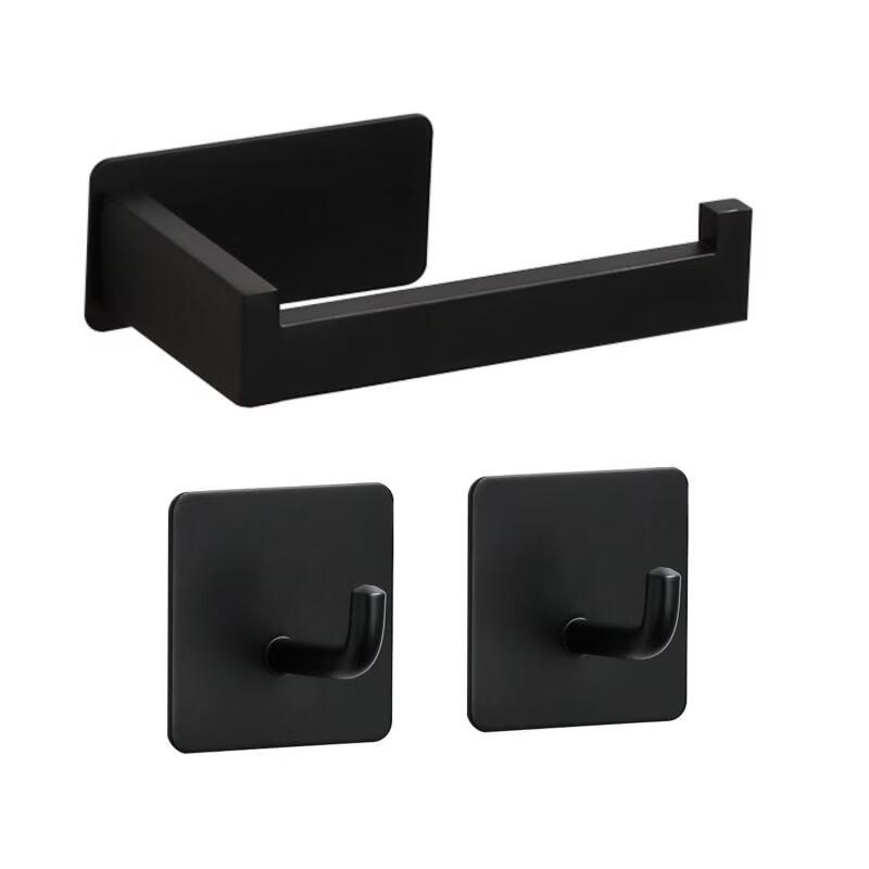 Stainless Steel Bathroom Toilet Paper Holder with Hooks