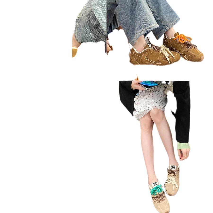 Wersja ze skóry bydlęcej~ Styl tej samej osoby co Grape Mom Retro College w stylu londyńskim sznurowane uniwersalne oddychające swobodny styl płaska podeszwa buty Forrest Gump damskie