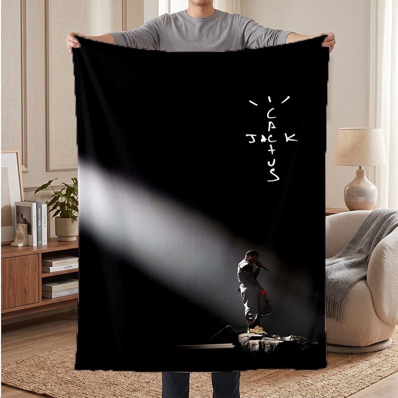 Travis scott Soft Warm Flannel Blankets Comfortable Blanket for Home Decoration Gifting