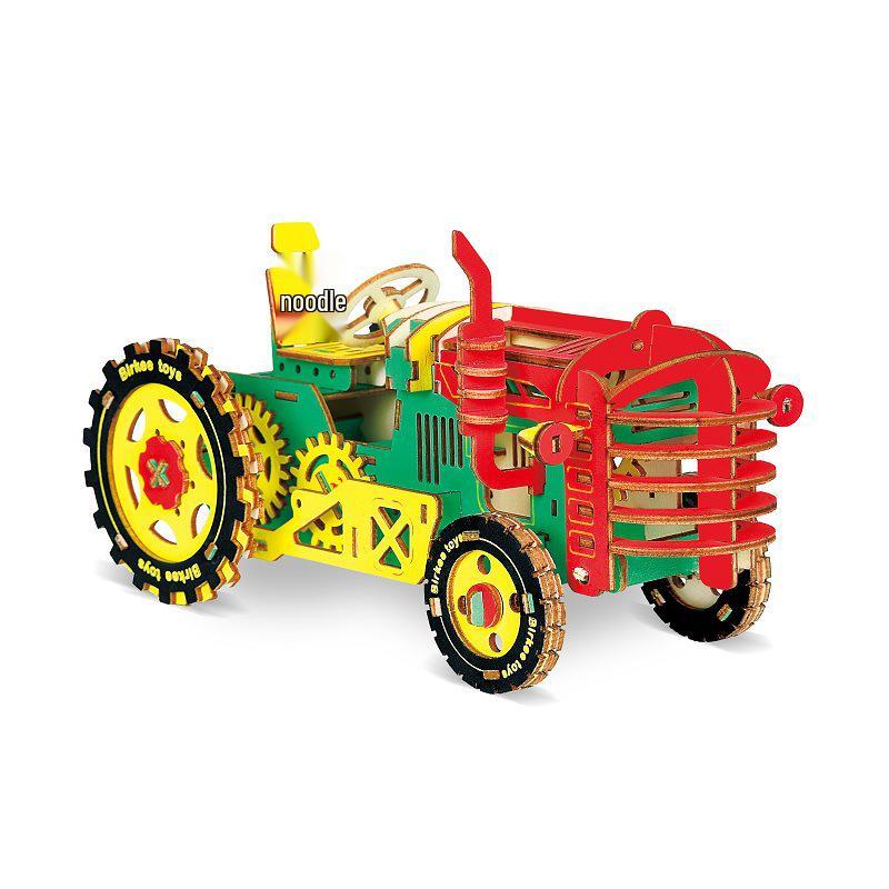 3D Wooden Puzzle Model: DIY Educational Toy for Kids & Adults