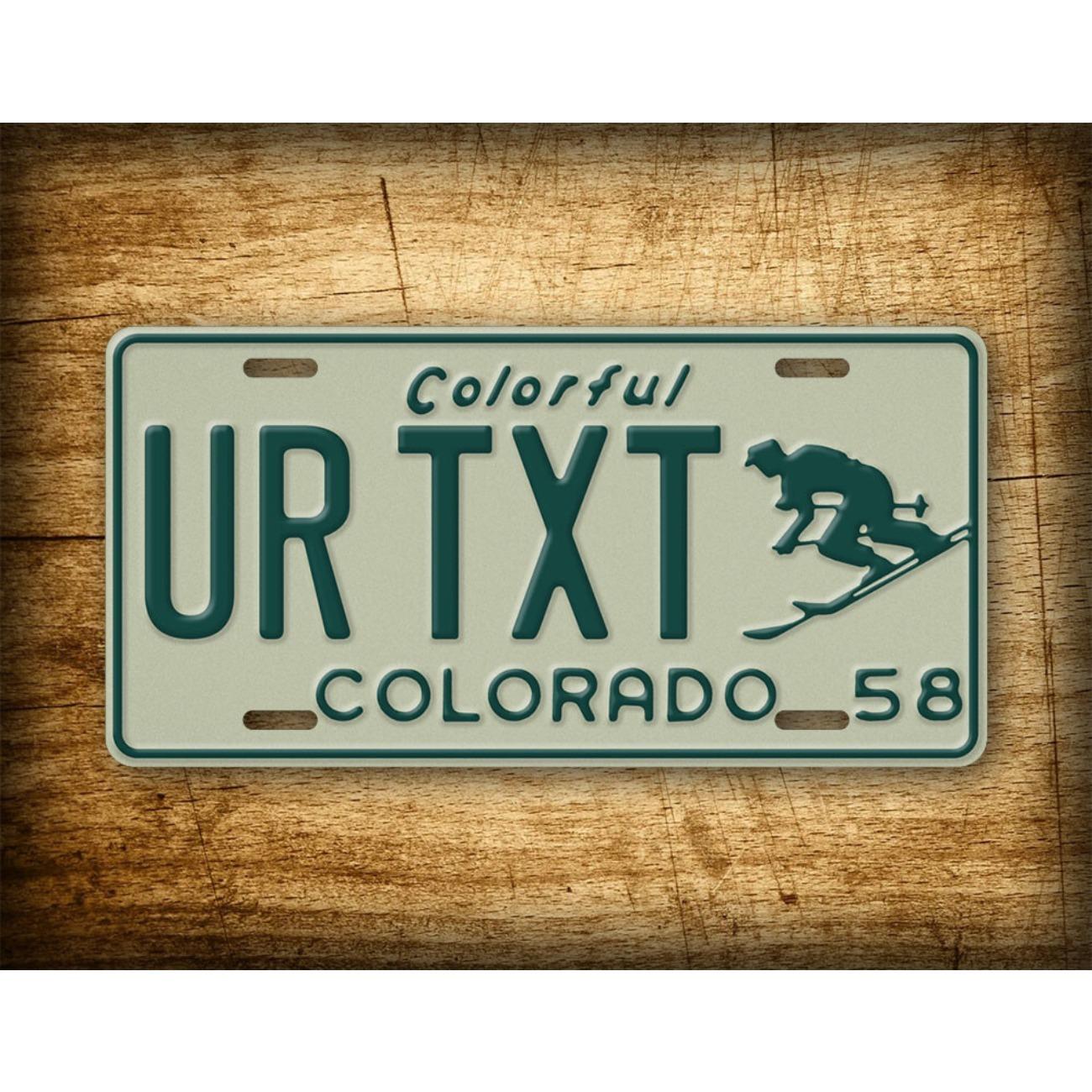 

Personalized Colorado Metal Sign Wall Art Home Decor зелёный