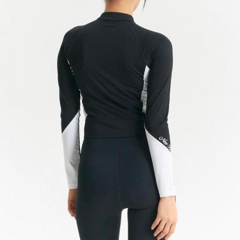 New Balance Club New Balance Women S eSSential Zip Up raSh Guard Nbmde2w