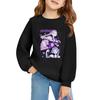 Kids' Long Sleeve Loose Pullover Letter Printed Round Neck Sweatshirt