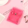 Glitter Gjennomsiktig Myntpung Pvc Fotokortholder Lommebok For Jenter Klar Mini Låsbar Vekselpose Nøkkelring