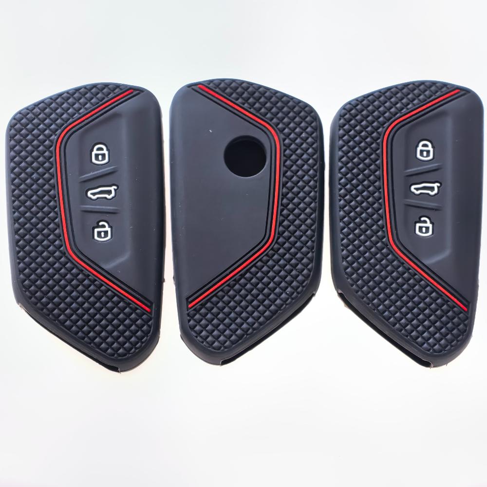 Car Key Case Cover FOB for VW Volkswagen/Golf 8 MK8 ID.3 ID.4 /Cupra/Skoda/Octavia A8/SEAT/Leon MK4 2020 2026/Formentor/Tarraco