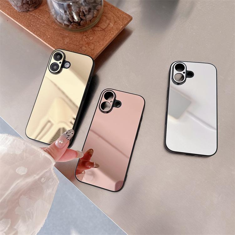 Applicable To iphone14Pro Mirror All-inclusive Mobile Phone Case 12/13promax Makeup Mirror 16pro Protective Case