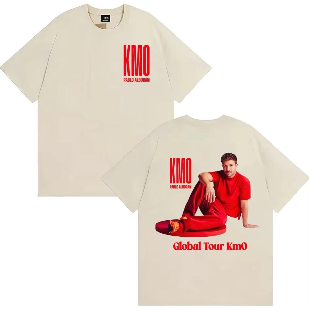 Pablo Alborn Global Tour Kmo Graphic T Shirt Unisexs Clothing Fashion Classic Oversized Tshirt Cotton Short Sleeve Tshirts