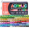 Christmas Gift Acrylic Paint Pens DIY Crafts Rock Painting Pens New Markers Brush  Wood Canvas