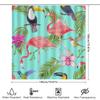 Leather Look Shower Curtain with Lemon Print for Bathroom Decor Pink Background Waterproof Fabric Adjustable Rings Made in China