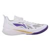 Li Ning Sonic 12 PE Version Shock Absorption Durable Low Top Basketball Shoes Men sneaker White Purple ABAU019-13