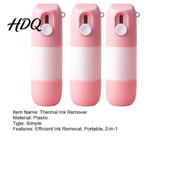 Drying Label Corrector 2-in-1 Thermal Paper Privacy Wipe Box Cutter Eraser Pen with Mini Printing Correction Fluid Quick Ink Remover for Documents