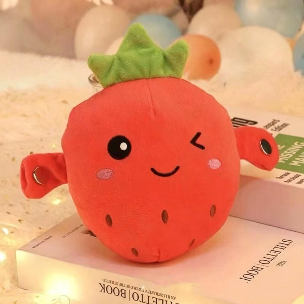 Interactive Musical Toy Sensing Beat Plush Toys Fruit Musical Dooll Pear Fruit Sensing Beat Piano Orange Plush Toy