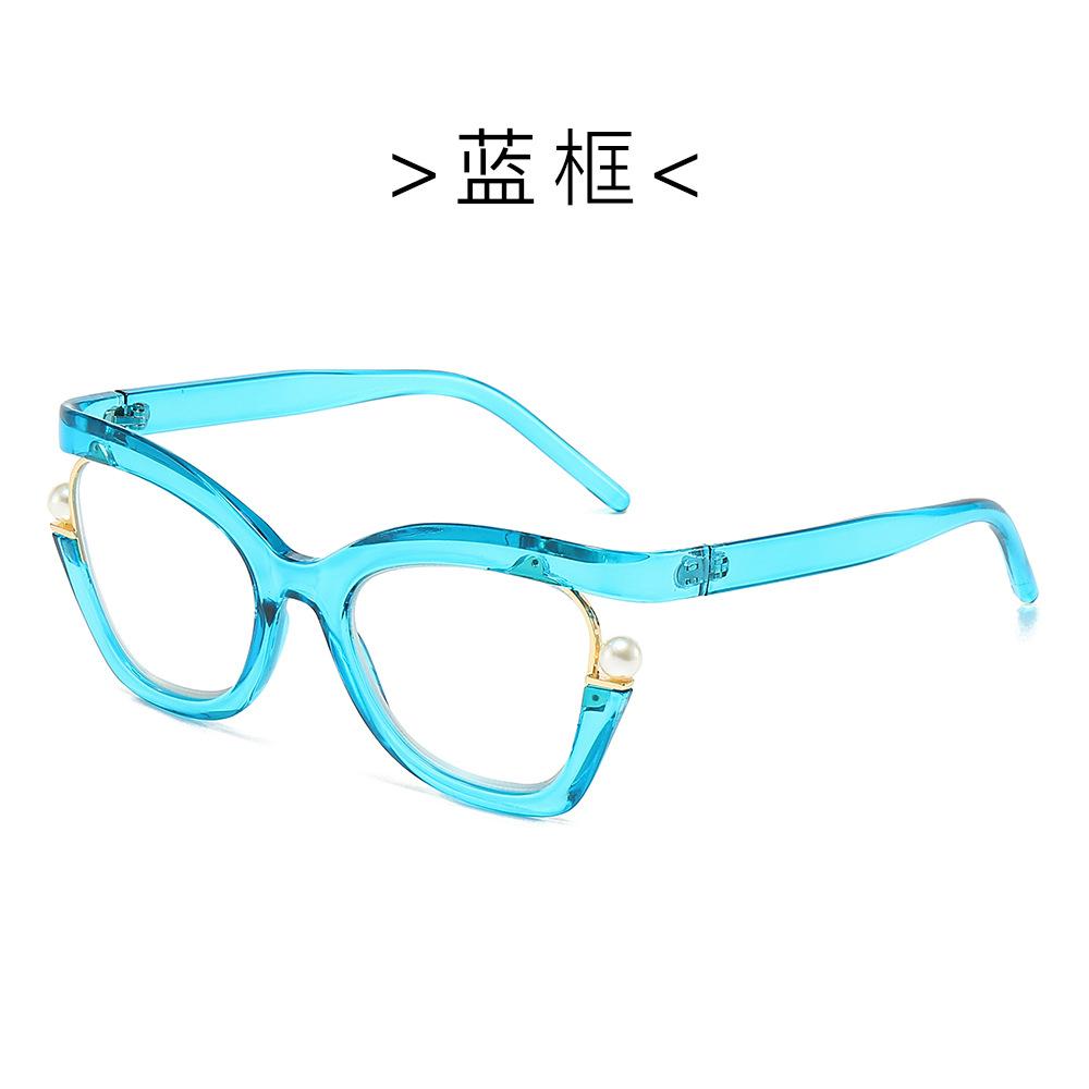 

JYL TS Плоские очки для пожилых Радужный жемчуг Кошачий глаз/8550 B-8838 сплав оранжевый