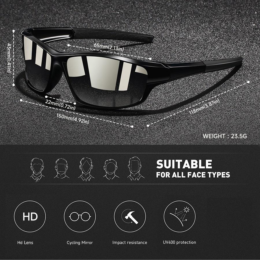 Fashion UV400 Men Women Running Mountaineering Fishing  Sunglasses Bicycle MTB Eyewear Outdoor Sport Protective Glasses