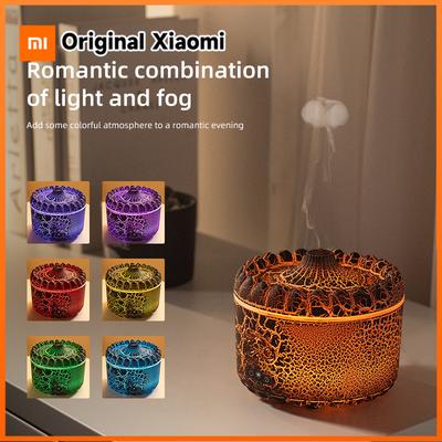 Xiaomi DC 5V Type-c USB Aromatherapy Essential Oil Diffuser Remote Control Aroma Air Humidifier Diffuser with Volcano Lava Lamp
