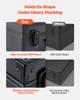 VEVOR Graded Card Case 4 Row 120 PSA Slab Storage Box with Secure Lock, Baseball Sports Trading Cards Holder Collector with 12 Dividers, Key