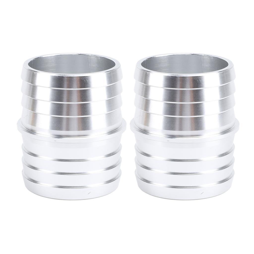 1 Pair 1 1 2 to 1 1 2in Hose Barb Splice Coupler Aluminum Alloy Radiator Intercooler Heat Exchanger Repair Mend Fitting