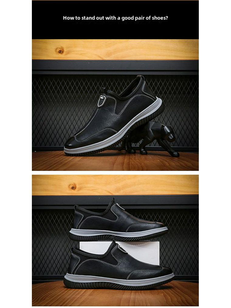 2025 Jaro Pánské Měkká Kůže Ležérní Prodyšné Řidičské Boty