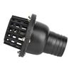 Water Pump Foot Valve Black PVC Low Pressure Flat Check Valve for Fluid Machine(2in)