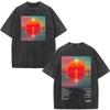 Imagine Dragons Loom World Tour Vintage Washed T Shirt Rock Band Tshirt Unisex Women Aesthetic Trendy Cotton Short Sleeve T Shirt
