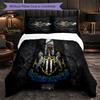 Set Biancheria da Letto 3 Pezzi Newcastle United Morbido Set Copripiumino con Federe Set Decorazione Camera da Letto per la Casa