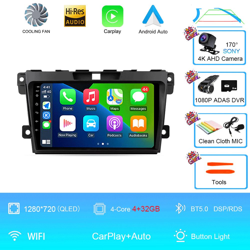 Car Radio Android 14 For 2007 2008 2009 2010 2011-2014 MAZDA CX-7 CX7 CX 7 GPS Navigation Multimedia Video Player DSP 4G No 2DIN