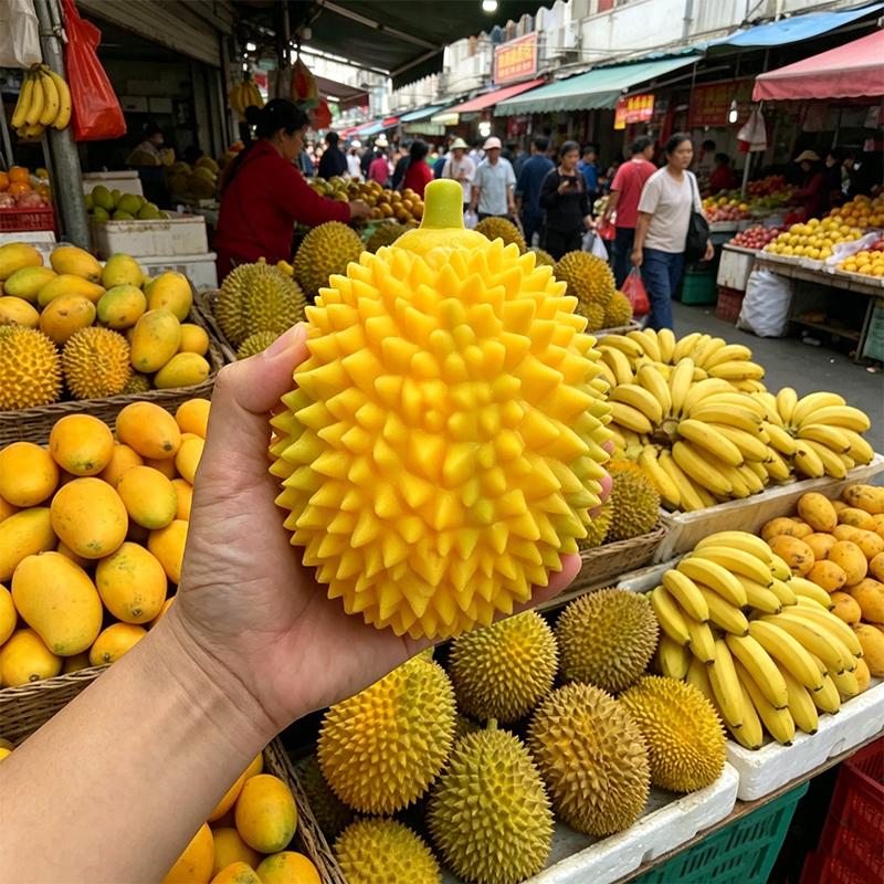 Simulated Durian Squishy Pink Slow Rebound Soft Office Home Decor Stress Relieving Ball Asmr Sensory Decompression Perfect Gifts