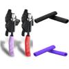 1pair Ergonomic Bicycles Grip Wide Holding Rubber Bike Handlebars Grip for Cycling Safety Enthusiasts