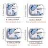Case For Airpods Pro2 4 Pro3 1 Pro 2 3 Clear Earphone Cases Cover Red Blue Butterfly