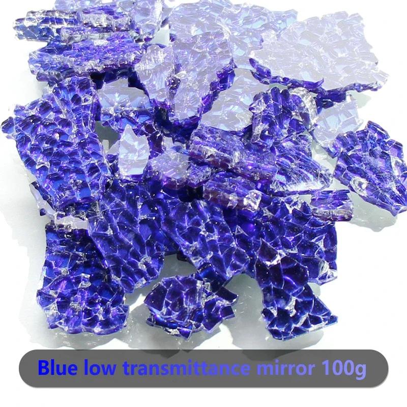 Bunte Eisbruch-Fragmente Kristallmosaik DIY Kreative Handgefertigte Mosaikkunst Farbige Gehärtetes Glas Transparente Partikel 100g