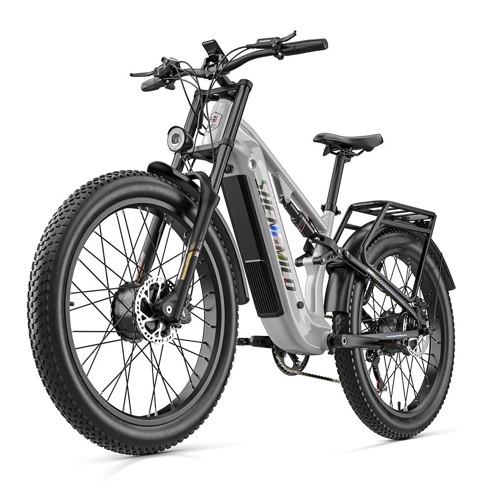 Shengmilo S600 Pro 48V 25Ah Elektrisches Fahrrad 26x3.0 Fettreifen 40 Grad Steigfähigkeit Shimano 7-Gang Hydraulische Scheibenbremse Abnehmbarer Akku UK