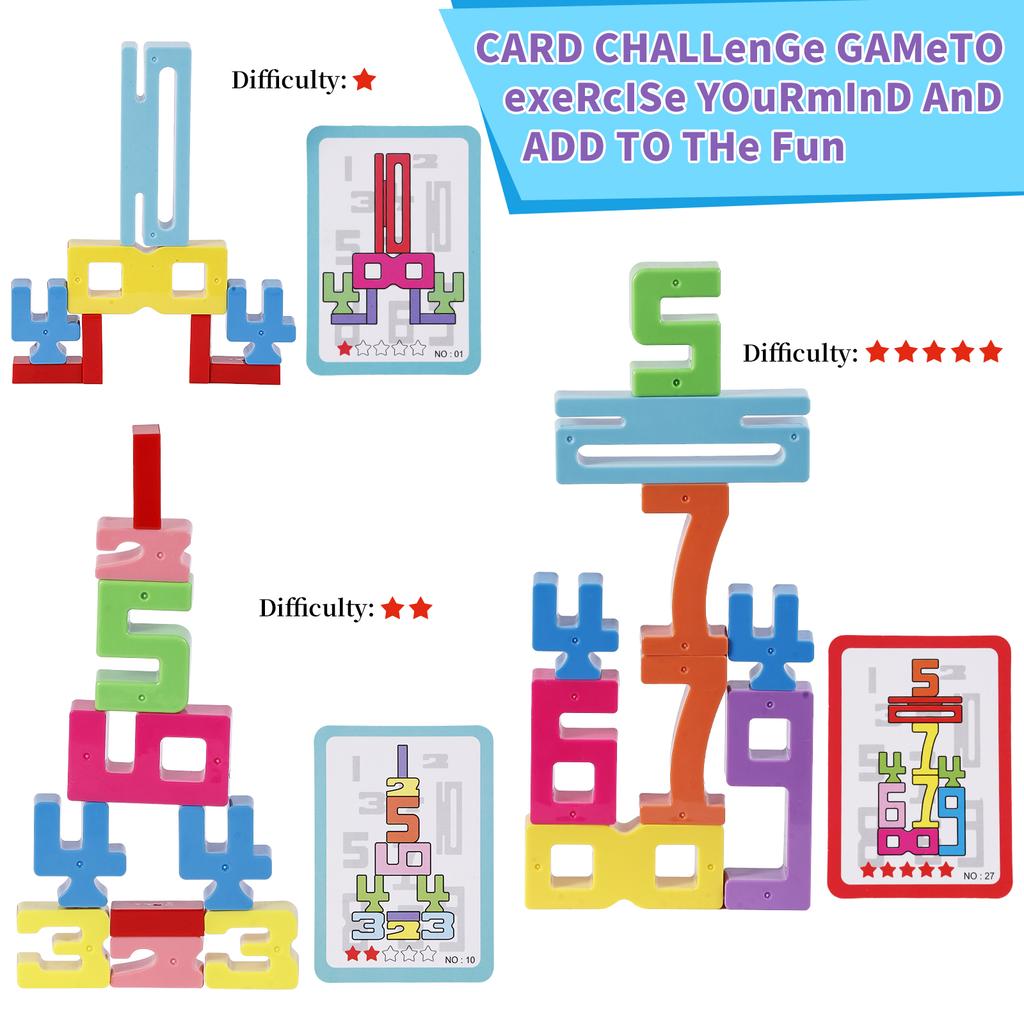 NEW Digital Building Blocks Children's Educational Toys, Baby Early Education Large Particle Color Building Block Toys, Gift