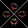Chinese Christmas Red String Open Ring - Minimalist Advanced Sense Benmingnian Index Finger Band