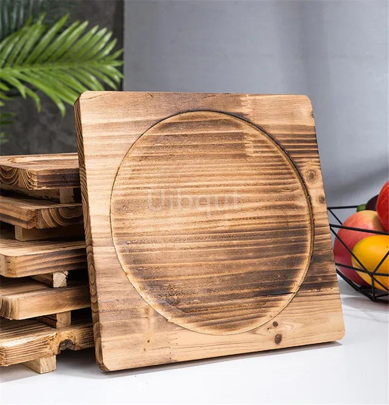 Wooden Trivets Bowl Trivet Hot Wood Pot Holder Stone Mat Korean Dolsot Plate Base Placemat Bibimbap Coasters Coaster Pan Dishes