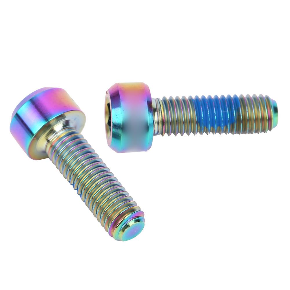 Mountain Bike Stem Screw Titanium Alloy Road Bicycle Seat Tube Clip Ring Fixed Accessory