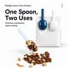 Ergonomic Handle Pet Feeding Scoop Arc Design Cat Food Shovel Compact Pet Food Spoon  for Pets