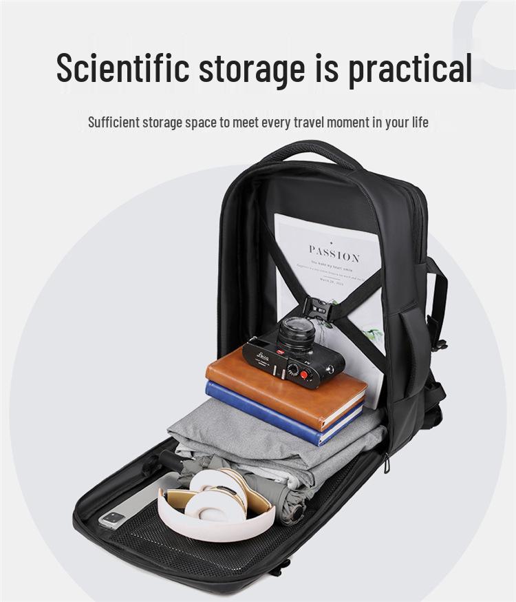 Herren Mode Business Reise Rucksack mit Logo - Multifunktionale Computertasche mit großem Fassungsvermögen