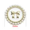 10pcs Pearl Bowknot Metal Button Fashion Sewing Clothing Bag DIY Craft High-Grade Decorative Button Accessories