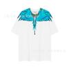 Summer Men's and Women's Same Fashion Trend T-shirt Personalized Trend Wing Printing Comfortable and Simple