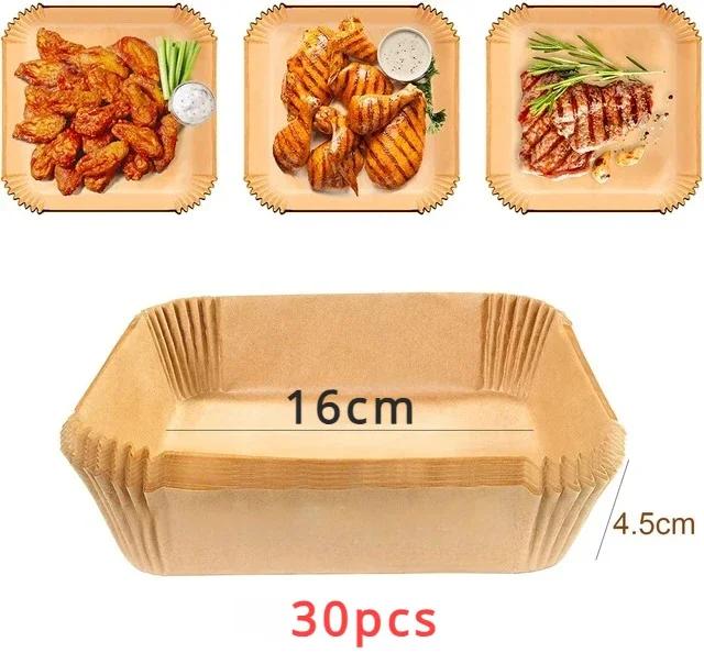 Kuchyňské náčiní Pečení Příslušenství k fritéze Příslušenství Nástroje 30/50 ks Tác Kuchyňské potřeby Absorpční formy na pečivo Papír