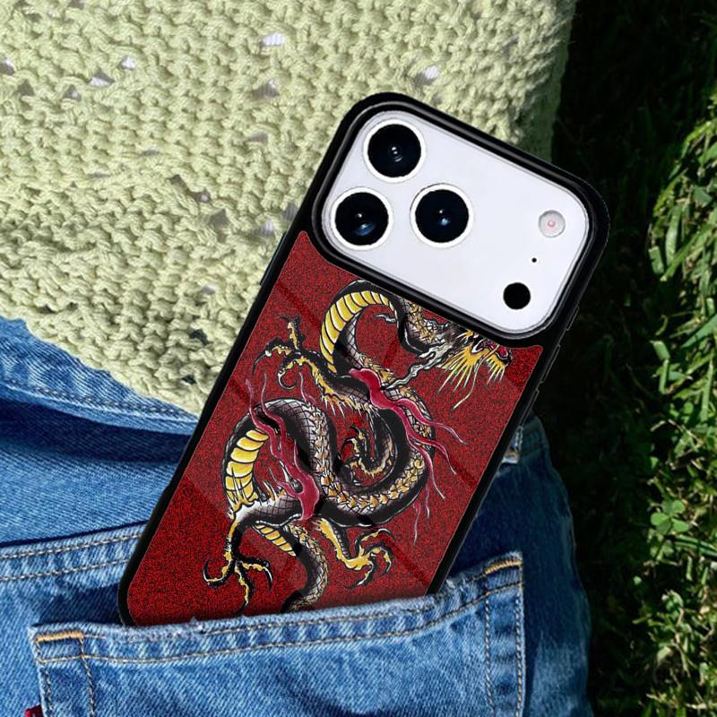Chinese Dragon Phone Case Cover for IPhone 11 12 13 14 15 16e 17 Pro Max Coque for IPhone 17 Air