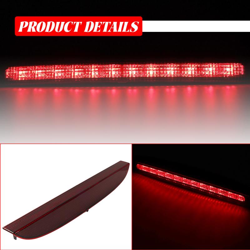 For Renault Clio II 1998-2005 Clio III 2005-2012 1PC High Mount LED Center Third Brake Stop Light Lens Lamp Rear Window Safety