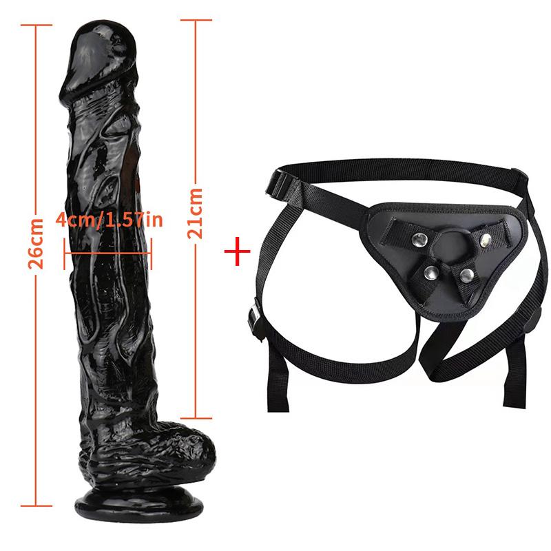 MoDi 7 rozmiarów realistyczny mężczyzna grube ogromne Dildo miękki korek analny pochwy masturbatory pasek na penisa dorosłych seks-zabawka dla kobiet Big Dick