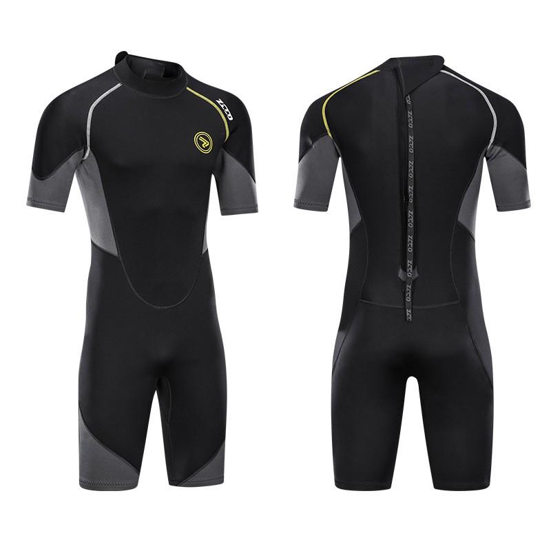 Mens 1.5mm Neoprene Full Body Short Sleeve Wetsuit Surfing Diving Snorkeling Warmth UV Protection Summer Winter