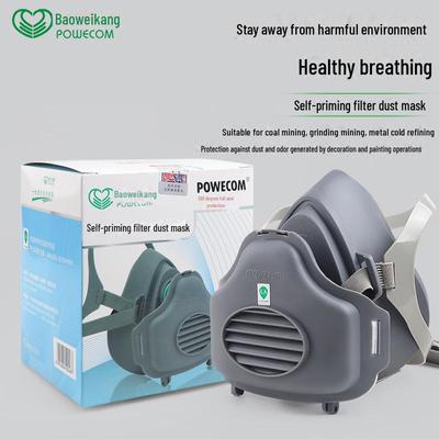 Baoweikang 3700 KN95 Prachotesná priemyselná maska s aktívnym uhlím na brúsenie a zváracie dymy