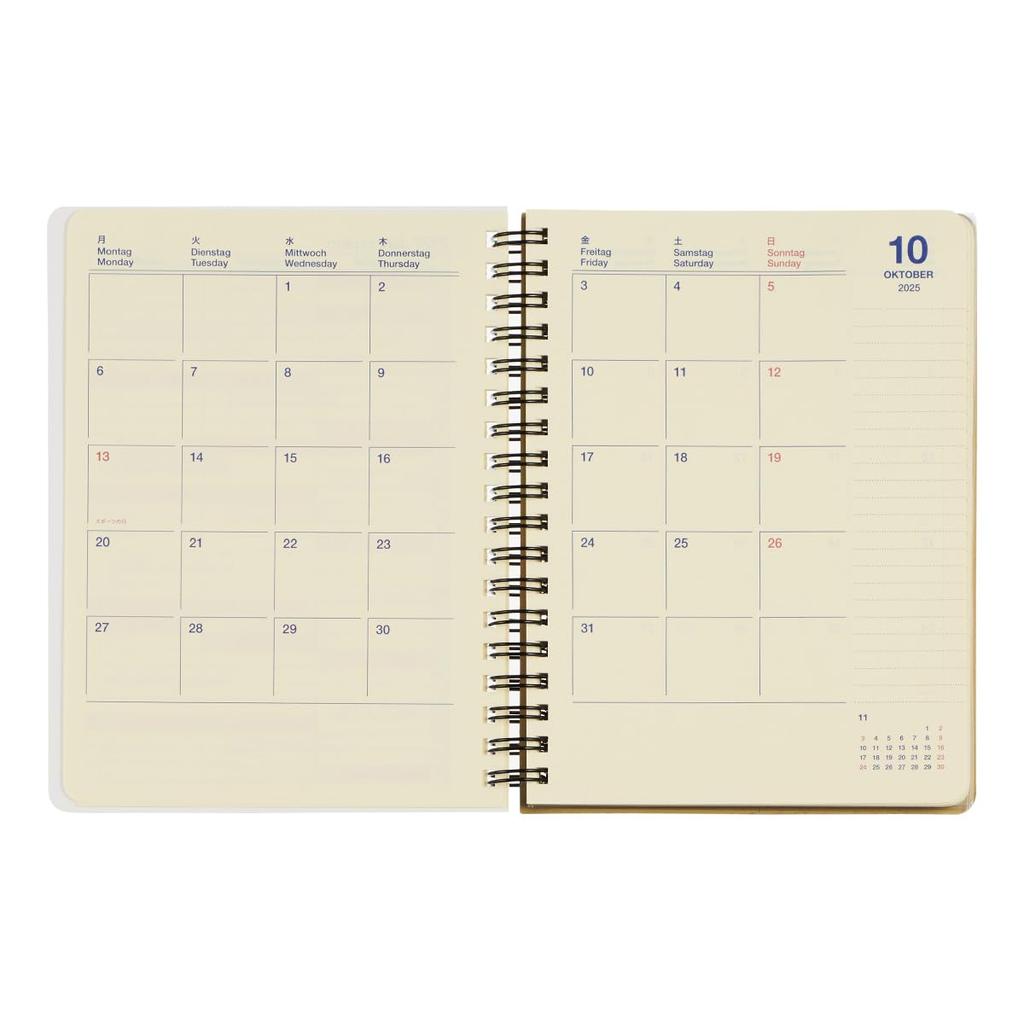 [Delfonics Planner 2026 Edition / Starting October 2025] Rollbahn Diary L Monthly Planner (D (Ogura Toast, Nagoya))