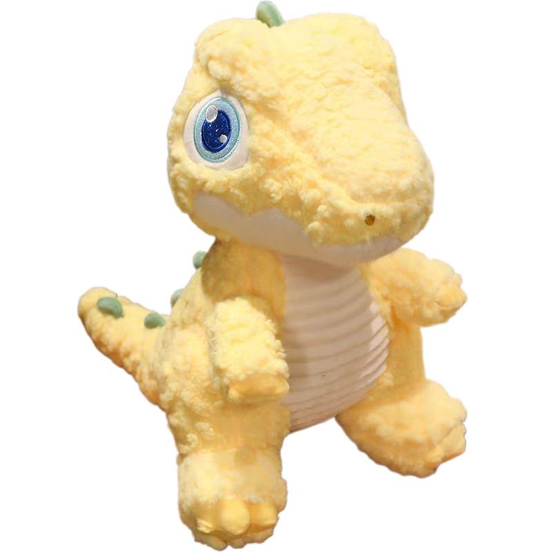 

23/38cm Big Eyed Dinosaur Doll Simulation Plush Toy Handmade Doll Cartoon Anime Cute Pillow Cushion Home Decoration Children s B 23cm жёлтый