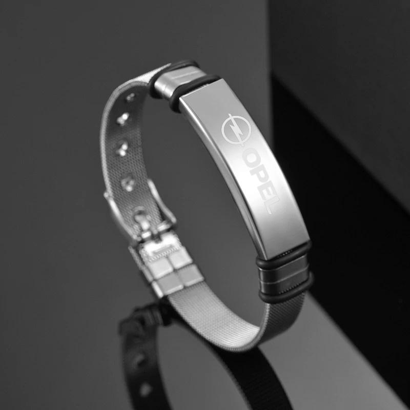 Modă Siglă Mașină Oțel Inoxidabil Pentru Bărbați Băiat Accesoriu Cadou Pentru Opel Corsa D Astra Insignia Mokka Adam Combo OPC Vectra H G J