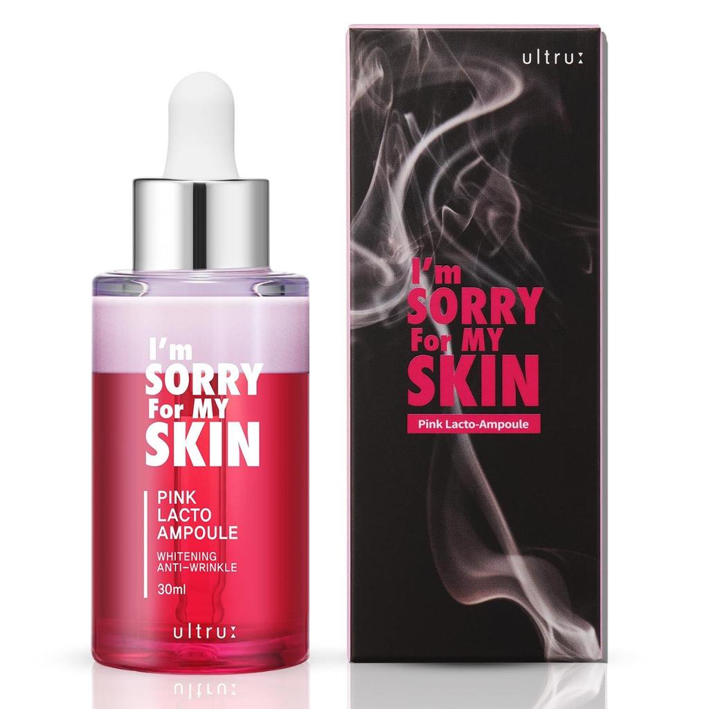 I'M SORRY For MY SKIN Antioxidant 100 Hours Pink Lacto Ampoule Radiance Plumping 30ml Glow Serum
