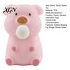 Pig Stress Reliever Bubble Blowing Squeeze Toy Relief Cartoon Sensory Soft Stretchy Animal Shape Home Office Desk Reusable Ball